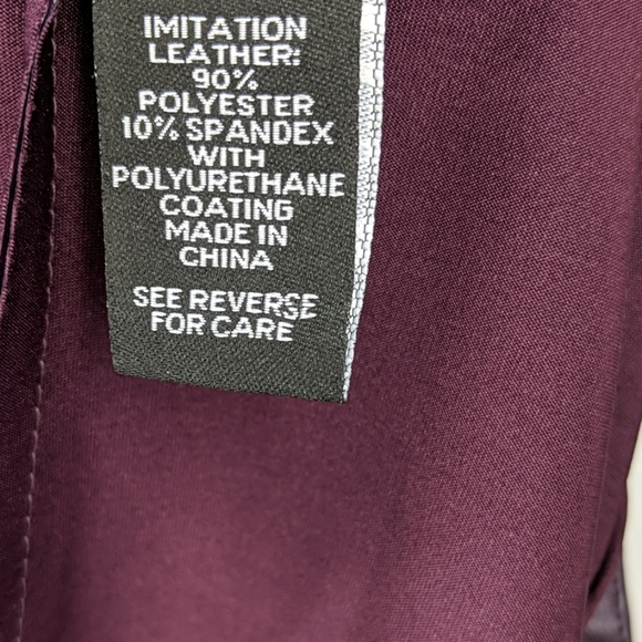 Catherines Faux Leather Pencil Skirt - Picture 6 of 6